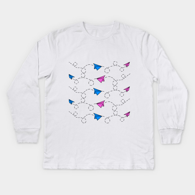 Pink and Blue Paper Planes